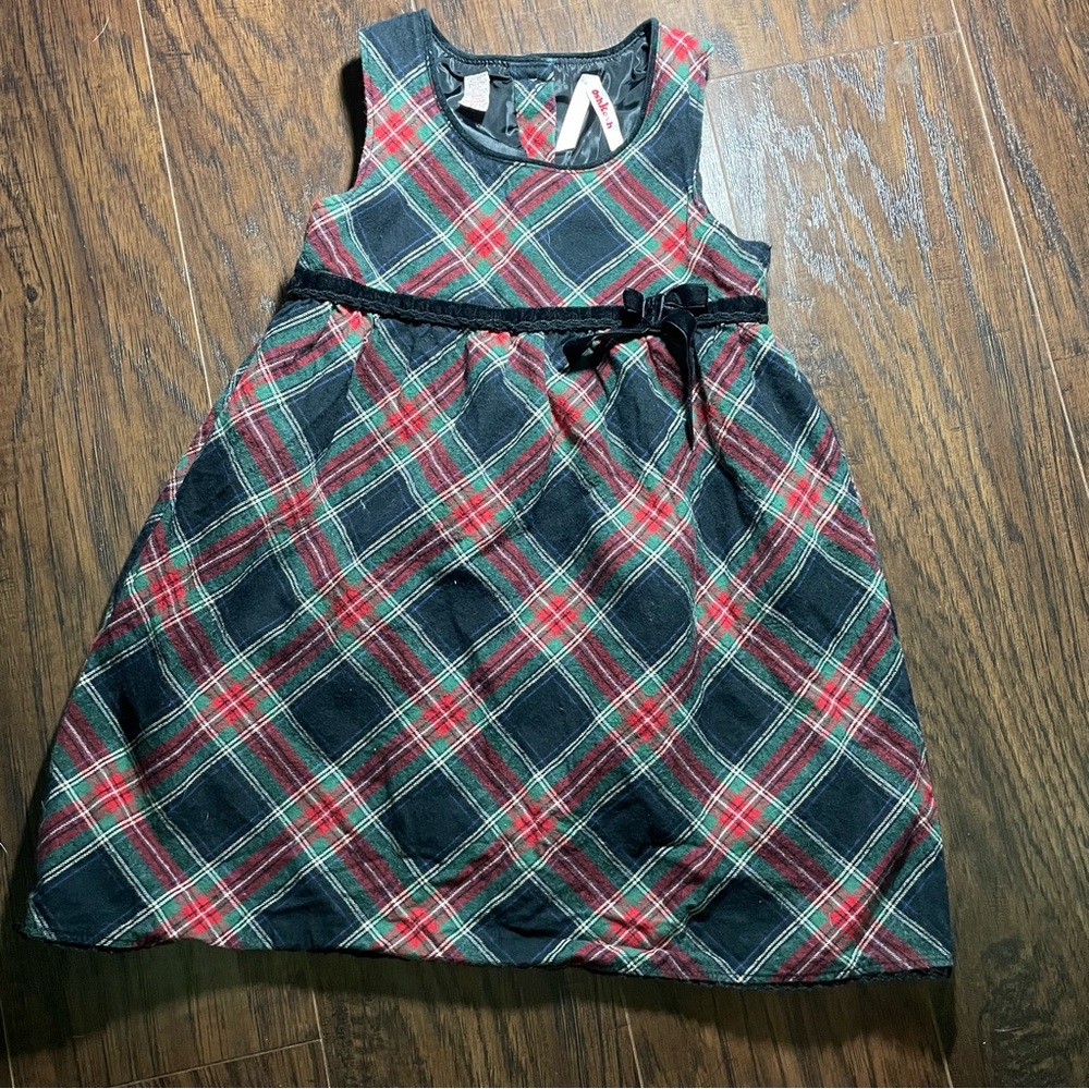 Vintage Oshkosh Plaid Holiday Dress